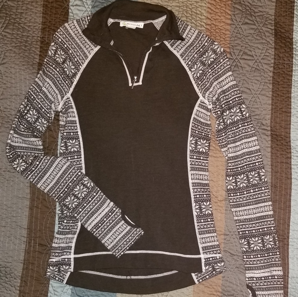 DAKINI 100% Marino wool 1/2 zip